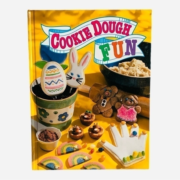 Recipes Book Cookie Dough Fun Cookbook Hardback Book Recipe of Cookies for Kids - Picture 1 of 2